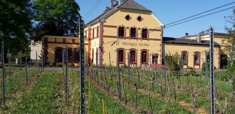 Außenansicht Weingut Henke im alten Wasserwerk Sörnewitz