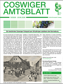 Titelseite des Amtsblattes