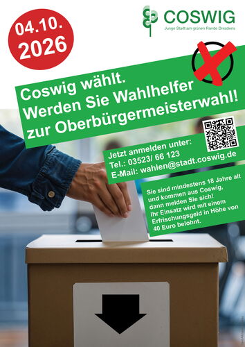 Plakat Wahlhelfer gesucht