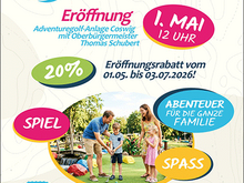 Plakat Eröffnung Adventuregolf-Anlage
