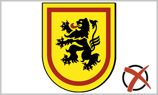 Wappen Landkreis Meißen mit Stimmkreuz