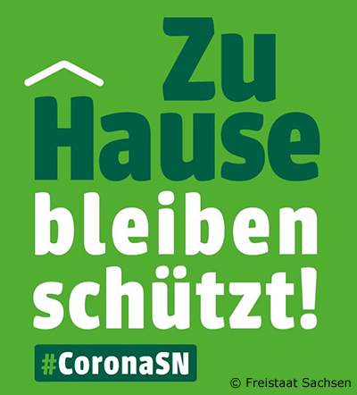 Flyer "Zu Hause bleiben schützt!"