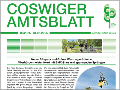 Ausschnitt Titelblatt des Amtsblattes vom 31.05.2025
