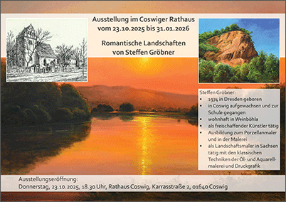 Plakat zur Ausstellung von Steffen Gröbner