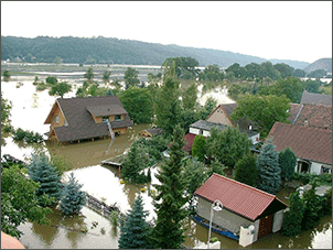 Hochwasser 2002 in Brockwitz