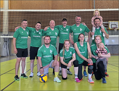 Coswiger Volleyballmannschaft beim Städtepartnerschaftsturnier, Foto: Tom Birke