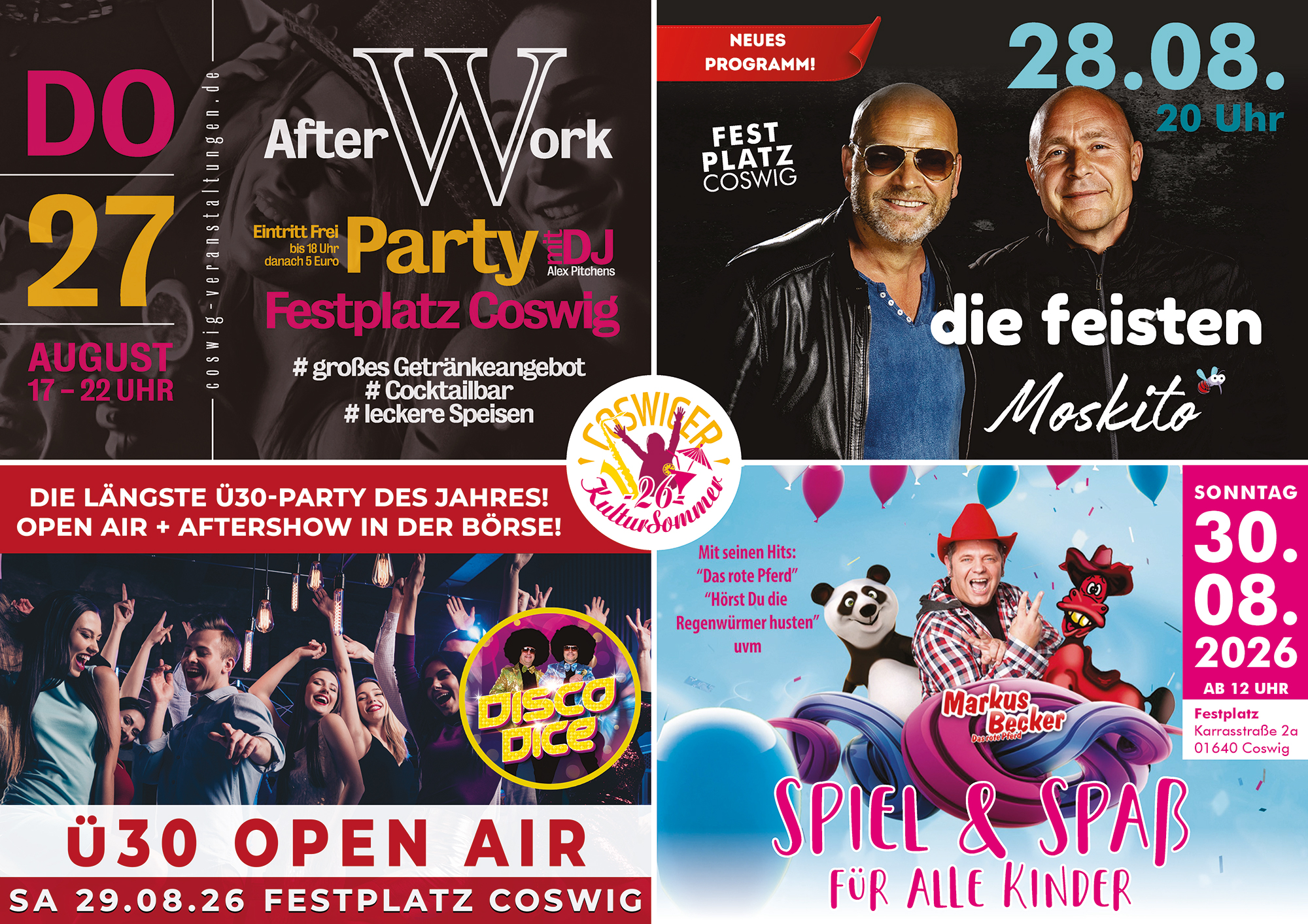 Plakat Coswiger Kultursommer 2026