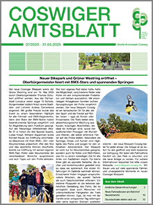 Titelseite des Amtsblattes vom 31.05.2025