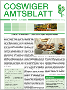 Titelseite des Amtsblattes