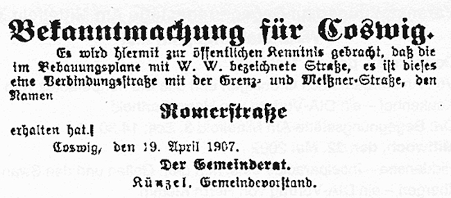 Bekanntmachung 