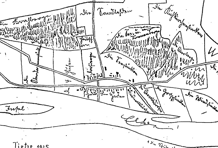 Karte von 1925